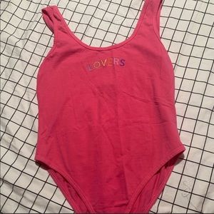 “Lovers” forever 21 bodysuit